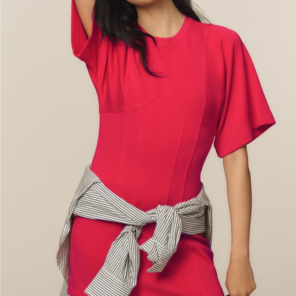 Anthropologie Daily Practice Red Mini Dress Medium